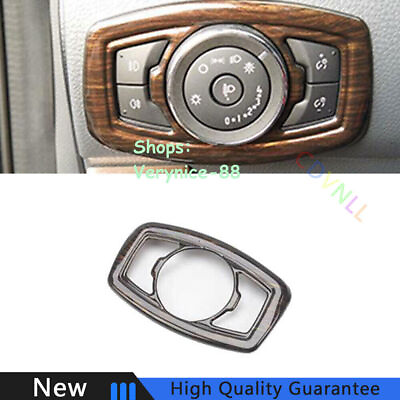 #ad Fit For Ford Ranger 2015 2021 Wood Grain Car Function Control Button Frame Trim $33.35
