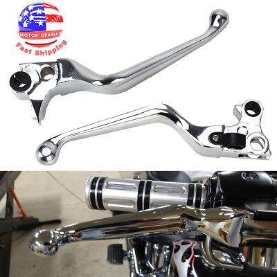 #ad Chrome Hand Levers Clutch Brake Lever For Harley Sportster Heritage Softail Dyna $25.99