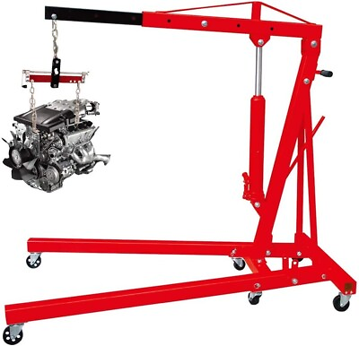 Heavy Duty Engine Hoist Leveler Cherry Picker Shop Crane Load Lift Tool 1500 Lbs #ad $58.99