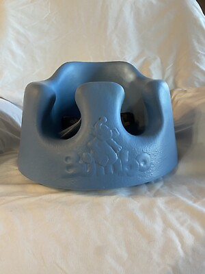#ad **NEW** BUMBO Baby Floor Seat w Safety Strap Blue Plush Sitting Chair $25.00
