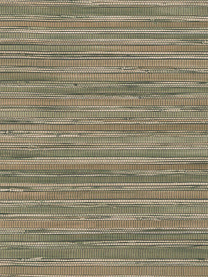 #ad Gold and Olive Faux Printed Bamboo Shoot Grasscloth Wallpaper FD62626 $21.61