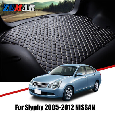 Leather Rear Trunk Tray Boot Liner Cargo Floor Mat For Nissan Slyphy G11 2005 12 $42.94