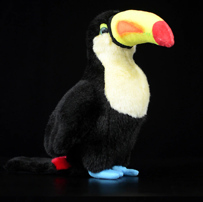 #ad 24cm Cute Toucan Doll Simulation Toucan Simulation Animal Plush Toys Gift $26.99