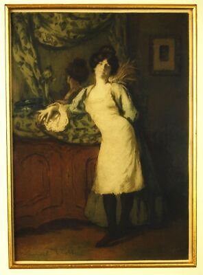 #ad #ad Manuel Robbe La Coquette 1905 Print Etching with Aquatint $5500.00
