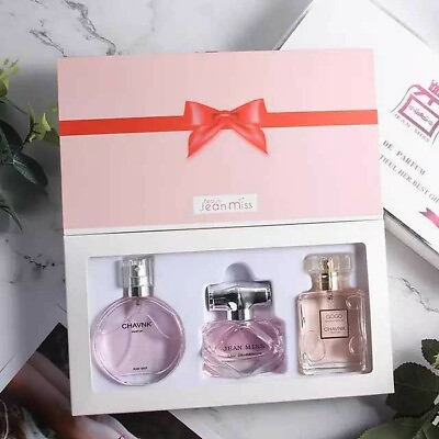 #ad JEAN MISS Perfume CHAVNK 3 PCS Gift Set Original Sealed Packaging. $29.95