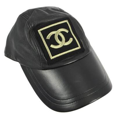 #ad Chanel Lambskin Sport Line Cap Hat #S Small Good 140026 $1258.00