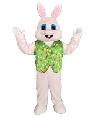 #ad Green Easter Rabbit Mascot Costume Adult Halloween Costume $43.28