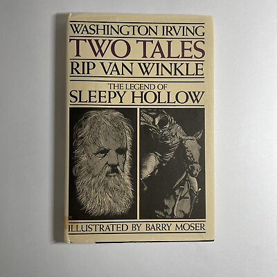 #ad TWO TALES Rip Van Winkle amp; Sleepy Hollow Barry Moser 1984 1st HBDJ Fine $25.00