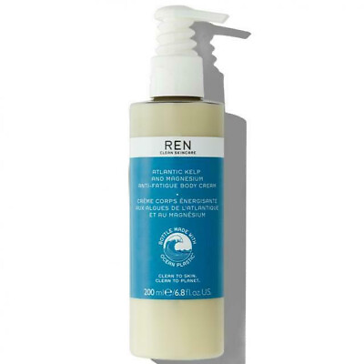 #ad REN Atlantic Kelp and Magnesium Anti Fatigue Body Cream 200ml $32.49