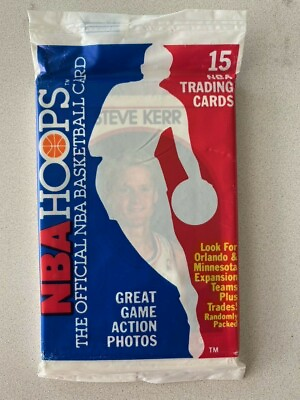 #ad Steve Kerr Cavaliers NBA 1989 Hoops Basketball Card #351 Unopened Pack $116.96