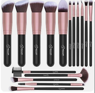 #ad BESTOPE Makeup Brushes 16 PCs Makeup Brush Set Premium Synthetic Foundation $9.99