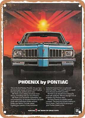 #ad METAL SIGN 1977 Pontiac Phoenix Vintage Ad $21.95
