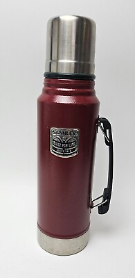 #ad Stanley Classic Stainless Steel Vacuum Insulated Thermos Bottle 1.1 qt RED $29.95