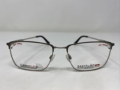 #ad Easy Twist CT269 20 56 17 140 Silver Metal Full Rim Eyeglasses Frame X91 $90.00