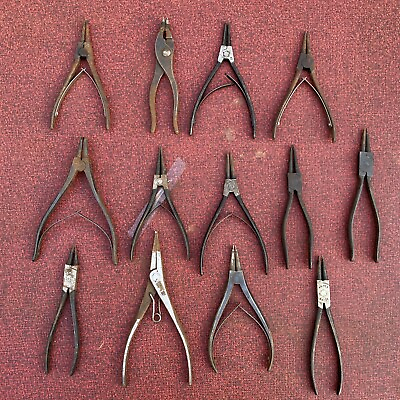 Lot Of Vintage Pliers Snap Ring Pliers Knipex Gedore Seeger Proto Look $69.99