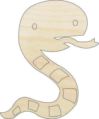 #ad Snake Laser Cut Out Unfinished Wood Craft Shape REP33 $16.00