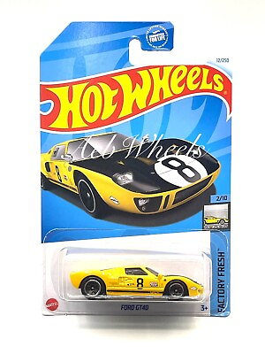 #ad 2024 Hot Wheels Kroger Exclusive Yellow Ford GT40 #12 $3.99