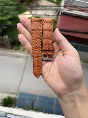 Excellent handmade watch strap cognac color size 22 18 $36.00