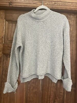 Pink Rose Gray Cropped Sweater $11.00