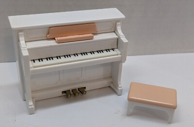#ad Sylvanian Families Calico Critters White Piano With Pink Bench Read $14.99