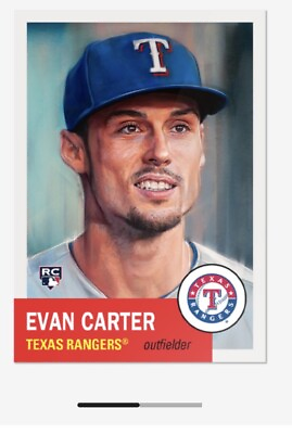 #ad 💥 EVAN CARTER RC 💥 Topps Living Set Card #703 TEXAS RANGERS $5.99