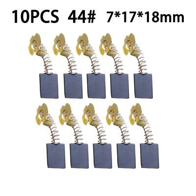 #ad 10 Pcs 7*17*18mm Carbon Brush Set Electric Motor Tools Replacement PH65A #44 $9.95