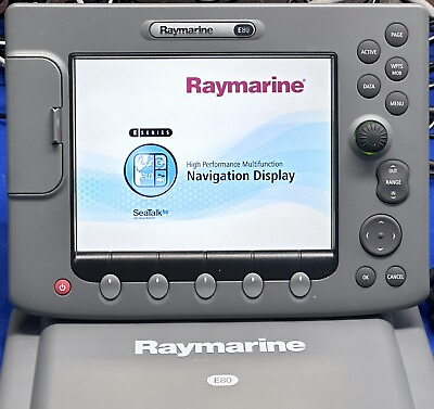 #ad Raymarine E80 Classic GPS Chartplotter Multifunction Display W Cover; Warranty $399.95