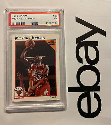 #ad Michael Jordan PSA 7 Hoops 1991 Last Dance Collector Card Last Dance GIFT #30 $249.00