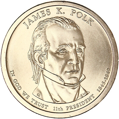 #ad 2009 P Presidential Dollar James K Polk Satin Finish $2.88