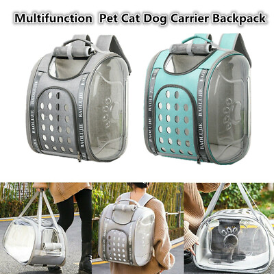 #ad Pet Cat Dog Carrier Backpack Outdoor Travel Cat Backpack Handbag Folding $26.99