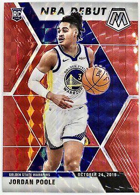 #ad 2019 20 Panini Jordan Poole Prizm Red Mosaic Rookie Card Golden State Warriors🔥 $29.99