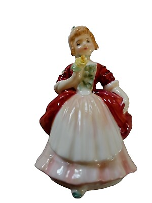 #ad ROYAL DOULTON figurine VALERIE 5 in. PORCELAIN HN2107 pre owned but MINT 1952 $31.99