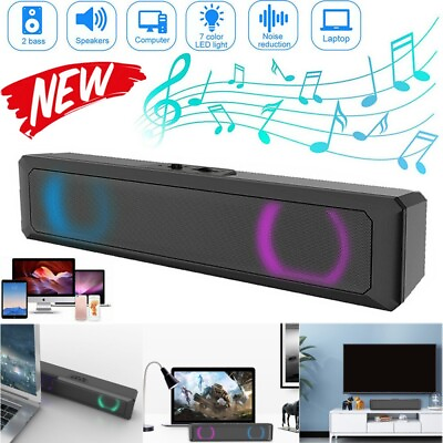 #ad Bluetooth Speaker Wireless Portable Outdoor Stereo Bass Radio Party LED Lighting $19.90