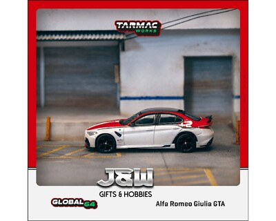 #ad Tarmac Works Alfa Romeo Giulia GTA Red White 1 64 $13.99