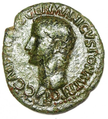 Gaius Caligula AE As Copper Roman Coin 37 41 AD Good Fine Details $441.75