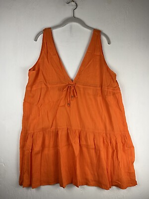 #ad Capelli New York XL Dress Orange Smitsuit Cover Up Babydoll Dress $12.00