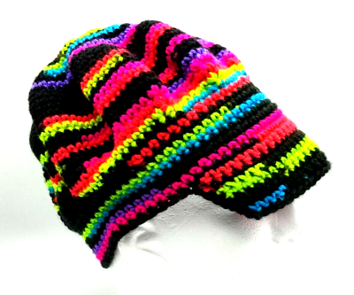 #ad Hand Crafted Knit Slouch Hat Cap Very Warm and Colorful $14.00
