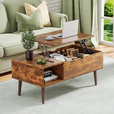#ad Living Room Lift Top Coffee Table with Hidden Storage Compartment Home Officee $49.99