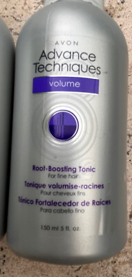 4 Avon Advance Techniques Volume Root Boosting Tonic 5 fl oz NO SPRAY NOZZLE $90.00