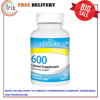 #ad 21st Century Calcium Supplement 600 mg 75 Count $3.80