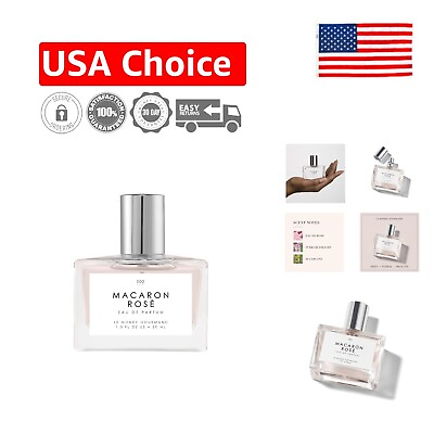 #ad Macaron Rosé Eau de Parfum 1 fl oz Floral Delicate Rose Fragrance $50.99