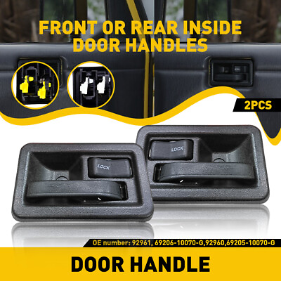 #ad 2pcs Inside Door Handles Interior PAIR LH amp; RH for Wrangler 1987 2004 Jeep YJ TJ $11.99