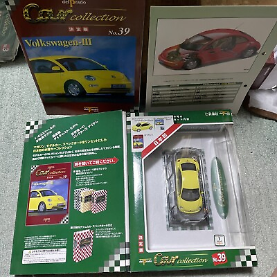 #ad Del Prado Ultimate Car Collection New Yellow VW Beetle DieCast Car Model Japan $40.00