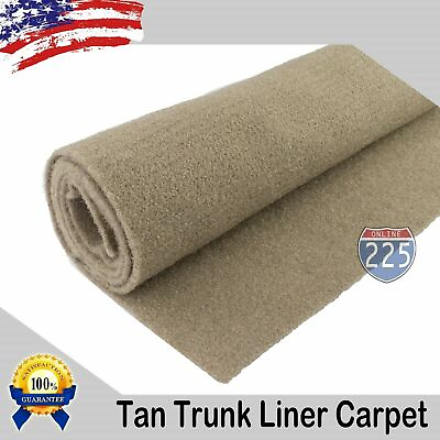 #ad TAN Un Backed Automotive High Quality Trunk Liner Carpet 40quot; Wide By the Yard $14.75