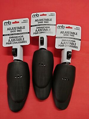 #ad SHOE TREES MENS ADJUSTIBLE PLASTIC 6 PAIR LOT Fast Ship from USA Mamp;B Brand $15.00