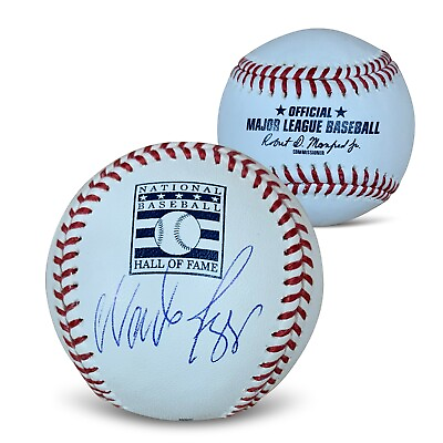 #ad Wade Boggs Autographed Hall of Fame HOF Logo Signed Baseball Beckett COA Case $149.00