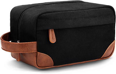 #ad Toiletry Bag Hanging Dopp Kit for Men Water Resistant Canvas Shaving Bag with La $24.47