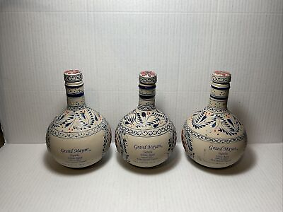 #ad Grand Mayan Collectible Tequila Bottle EMPTY Ultra Aged Hand Painted 1.75 Liters $32.00