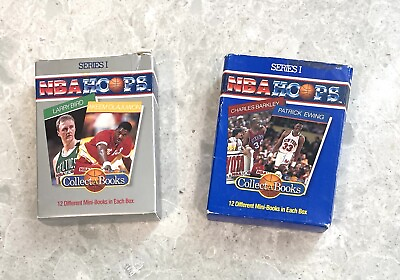 #ad 1990 NBA Hoops Collect A Books Series 1 Boxes 2 amp; 4. Open but Mint NM Condition. $7.99