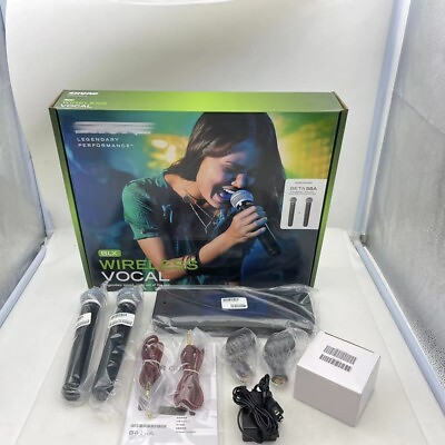 #ad Handheld Wireless Microphone System Come with 2 Microphone Shure BLX288 BETA58A $207.00